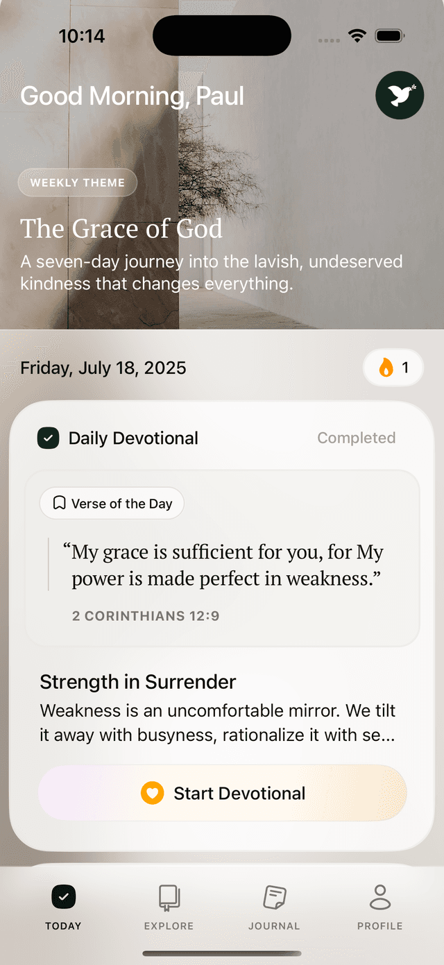 Quiet Time App Preview